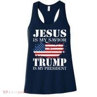 Jesus Is My Savior Trump Is My President Women's Tank Top thumb 0