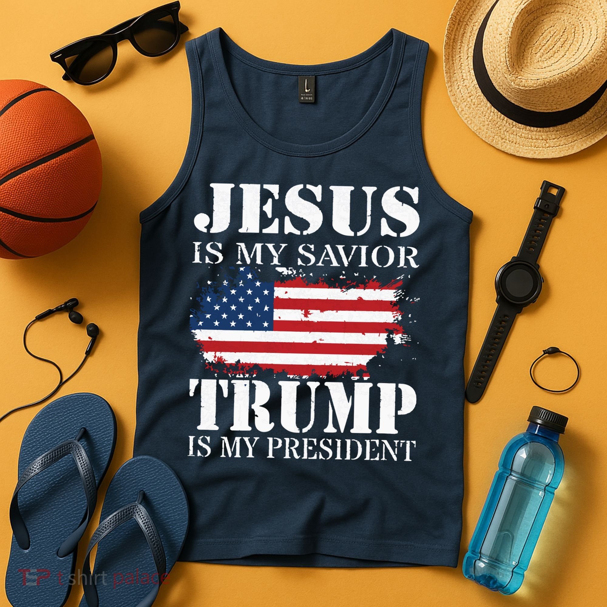 Jesus Is My Savior Trump Is My President Tank Top