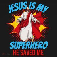 Jesus Is My Superhero Christian Faith God Savior Religious Toddler T-Shirt thumb 4