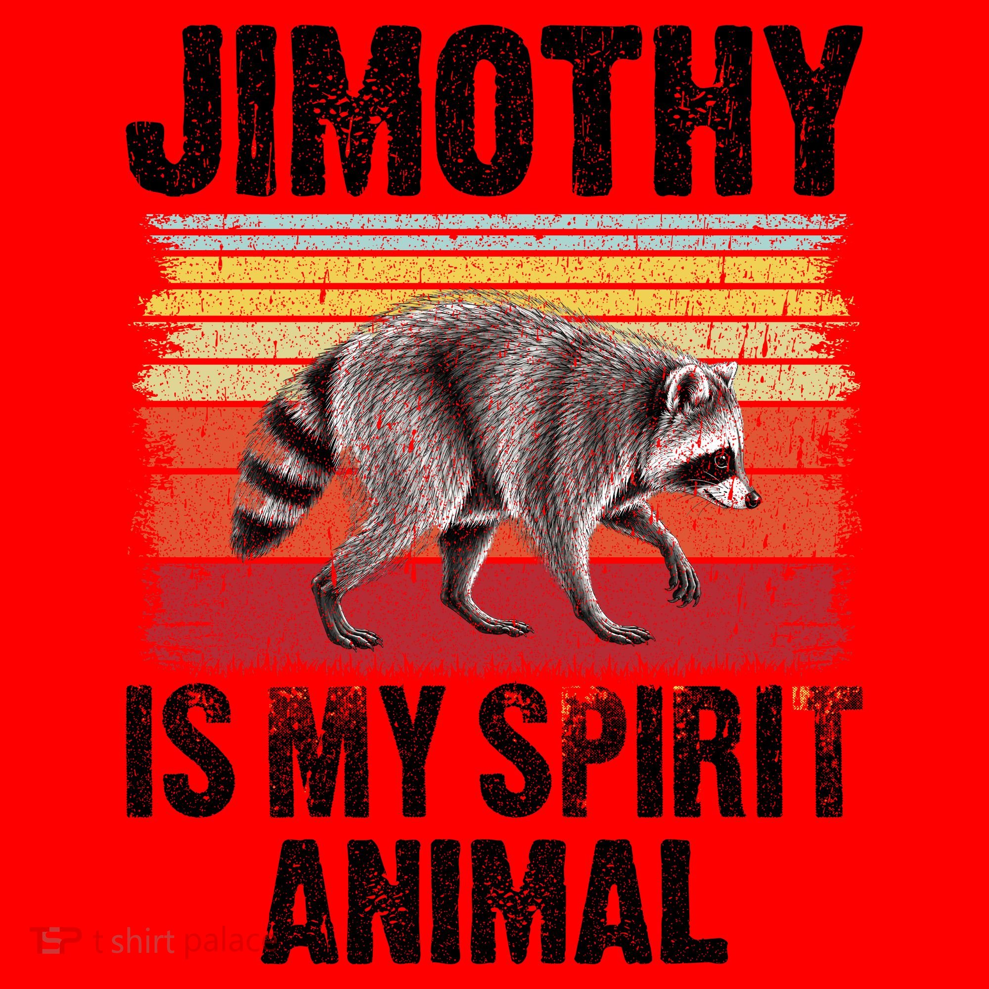 Jimothy Is My Spirit Animal Raccoon Santa Hat