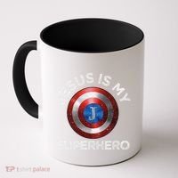 Jesus Is My Superhero Cute Powerful Christian Gift American Coffee Mug thumb 0