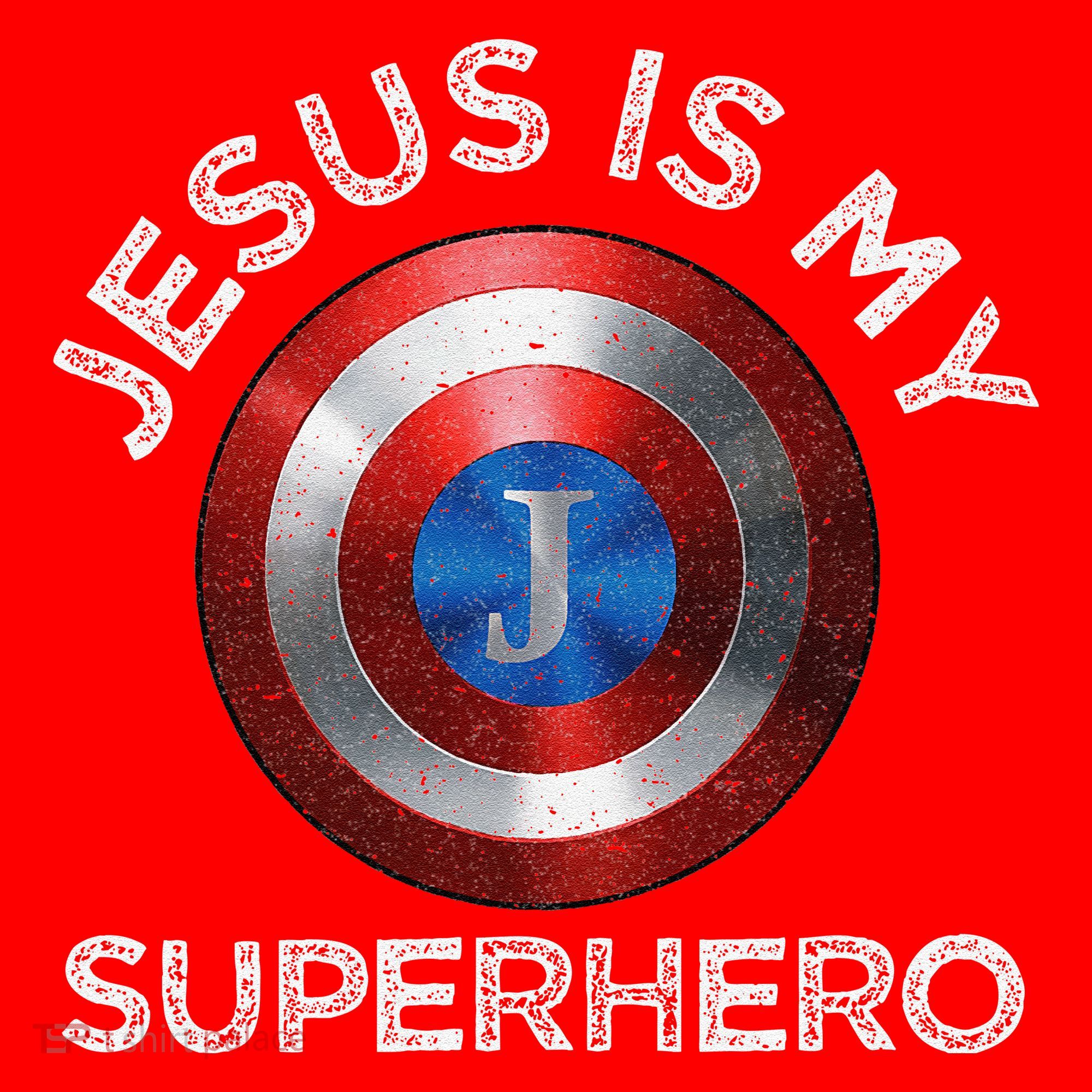 Jesus Is My Superhero Cute Powerful Christian Gift American Santa Hat
