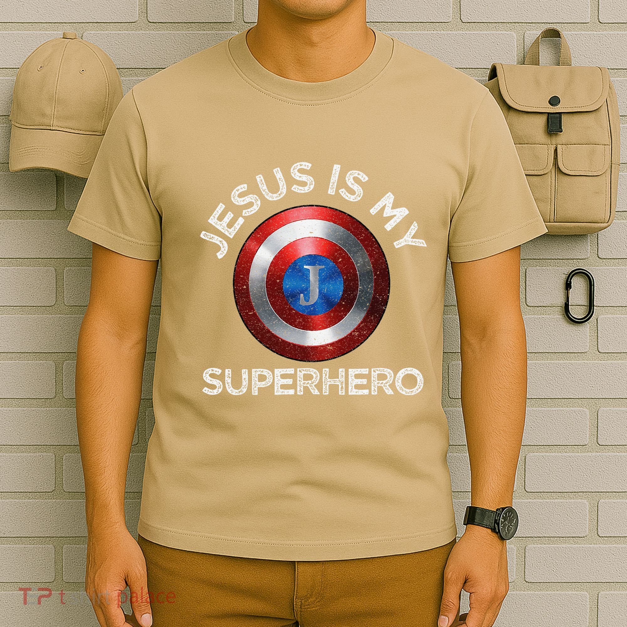 Jesus Is My Superhero Cute Powerful Christian Gift American T-Shirt