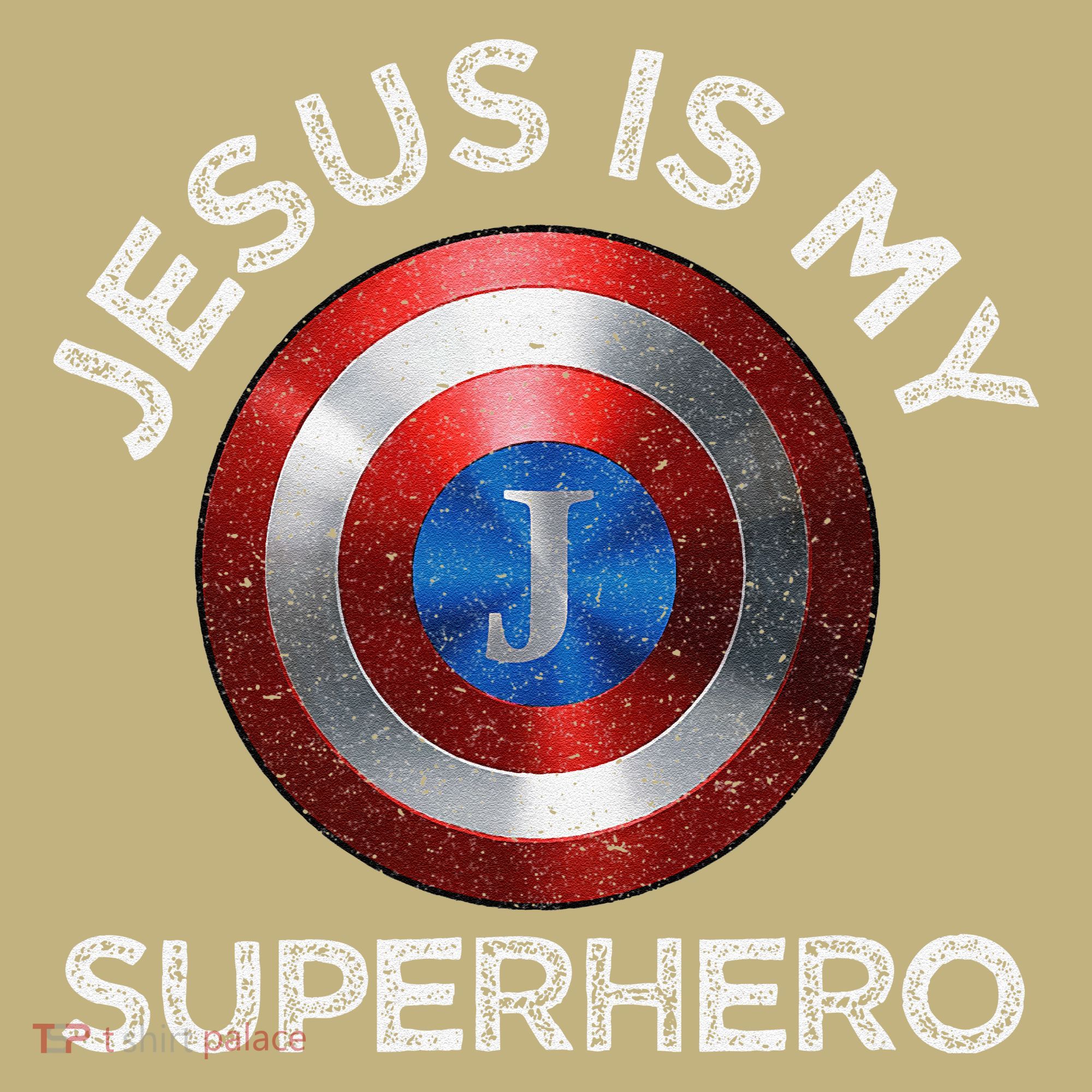 Jesus Is My Superhero Cute Powerful Christian Gift American Polo