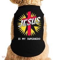 Jesus Is My Superhero Gift Doggie Tank thumb 0