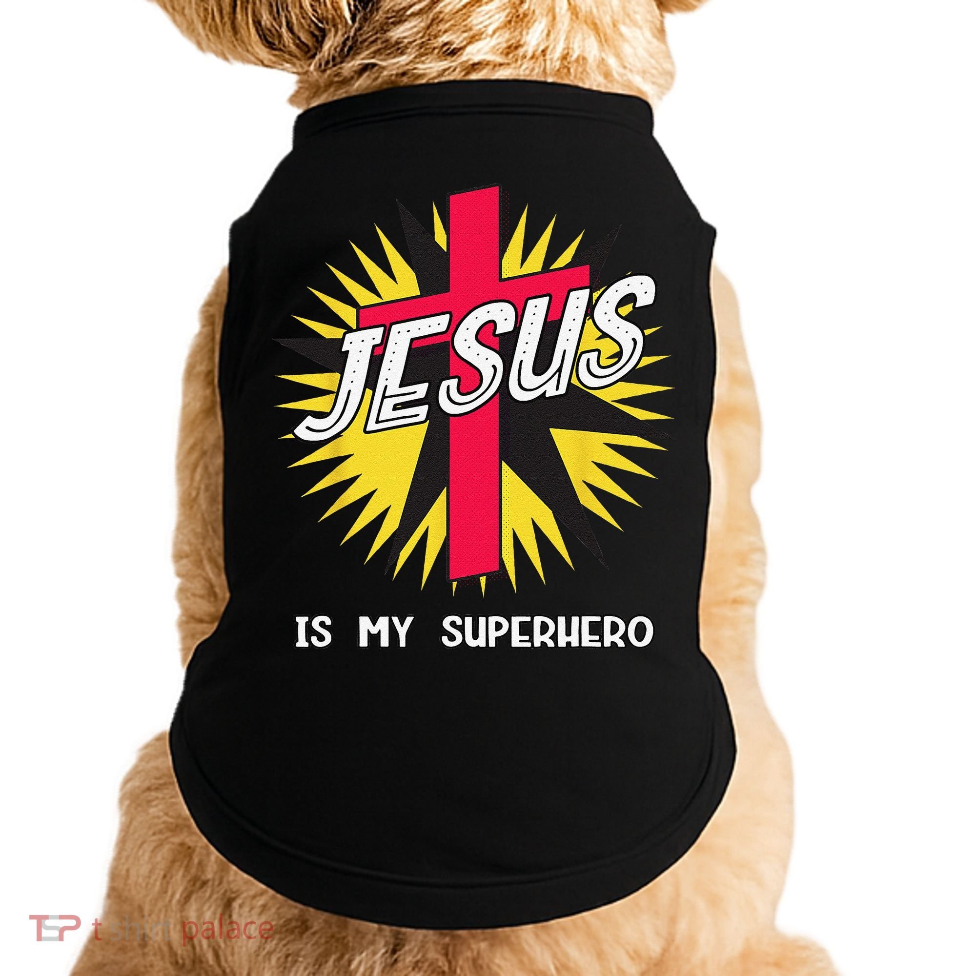 Jesus Is My Superhero Gift Doggie Tank