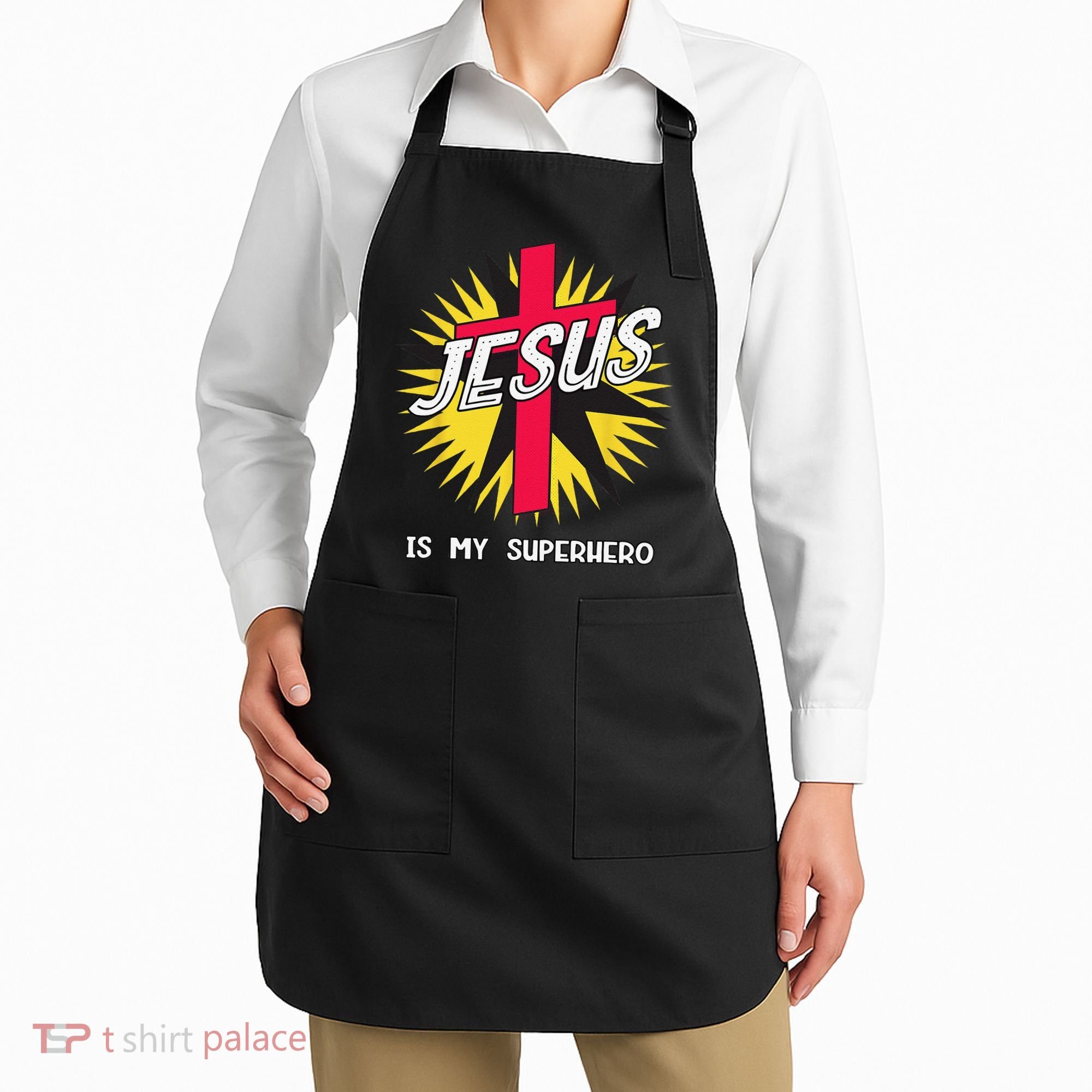 Jesus Is My Superhero Gift Apron