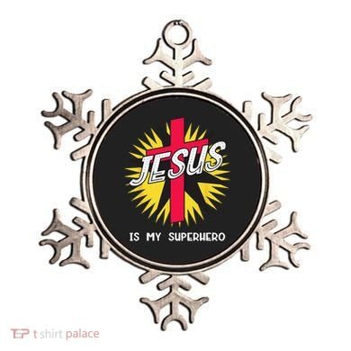 Jesus Is My Superhero Gift Ornament