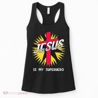 Jesus Is My Superhero Gift Women's Tank Top thumb 0