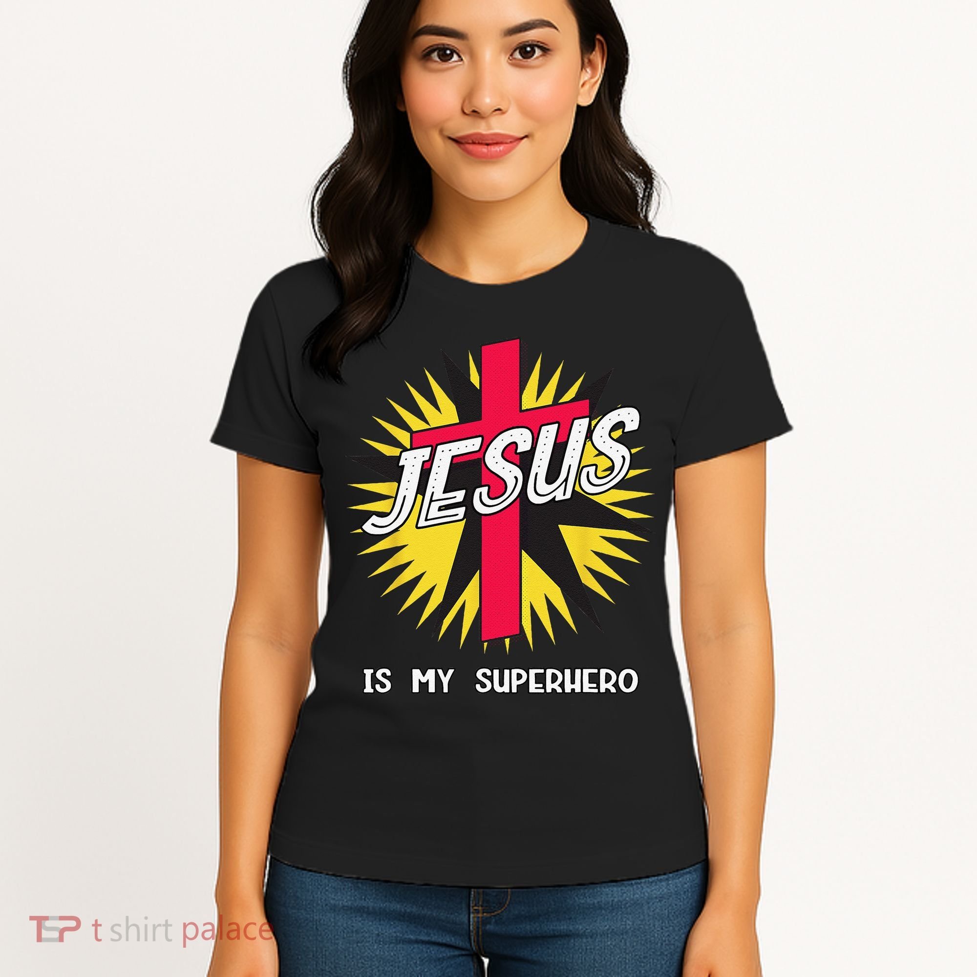 Jesus Is My Superhero Gift Women's T-Shirt