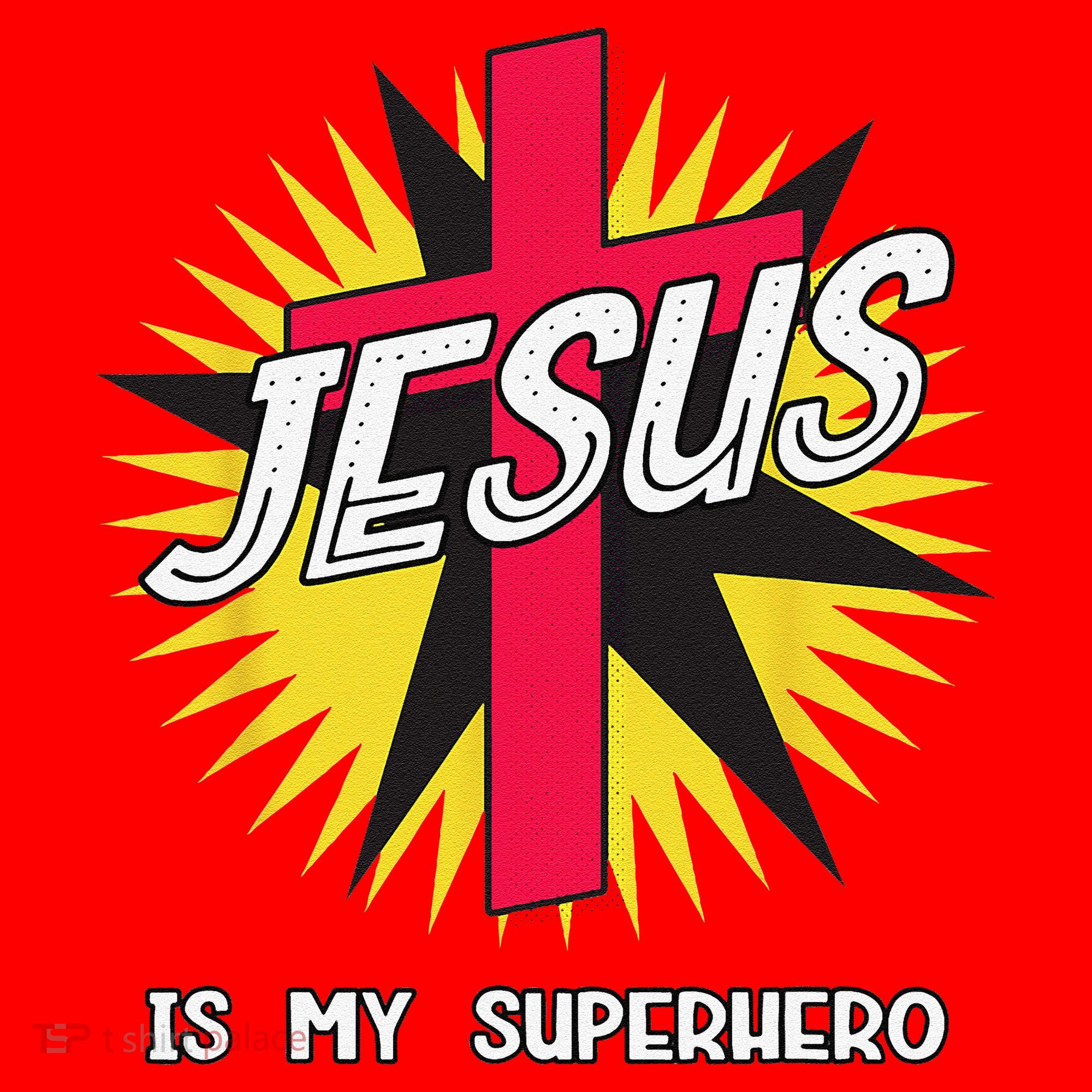 Jesus Is My Superhero Gift Santa Hat
