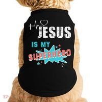 Jesus Is My Superhero Sweet Powerful Christian Doggie Tank thumb 0