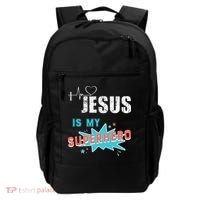 Jesus Is My Superhero Sweet Powerful Christian Backpack thumb 0