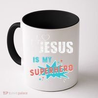Jesus Is My Superhero Sweet Powerful Christian Coffee Mug thumb 0