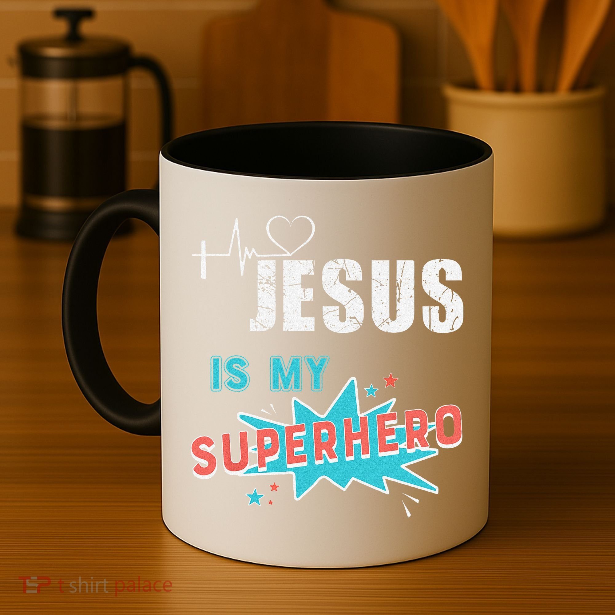 Jesus Is My Superhero Sweet Powerful Christian Coffee Mug