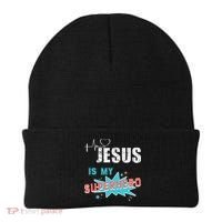 Jesus Is My Superhero Sweet Powerful Christian Beanie thumb 0