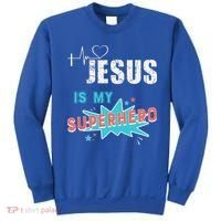 Jesus Is My Superhero Sweet Powerful Christian Sweatshirt thumb 0