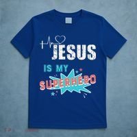 Jesus Is My Superhero Sweet Powerful Christian T-Shirt thumb 5