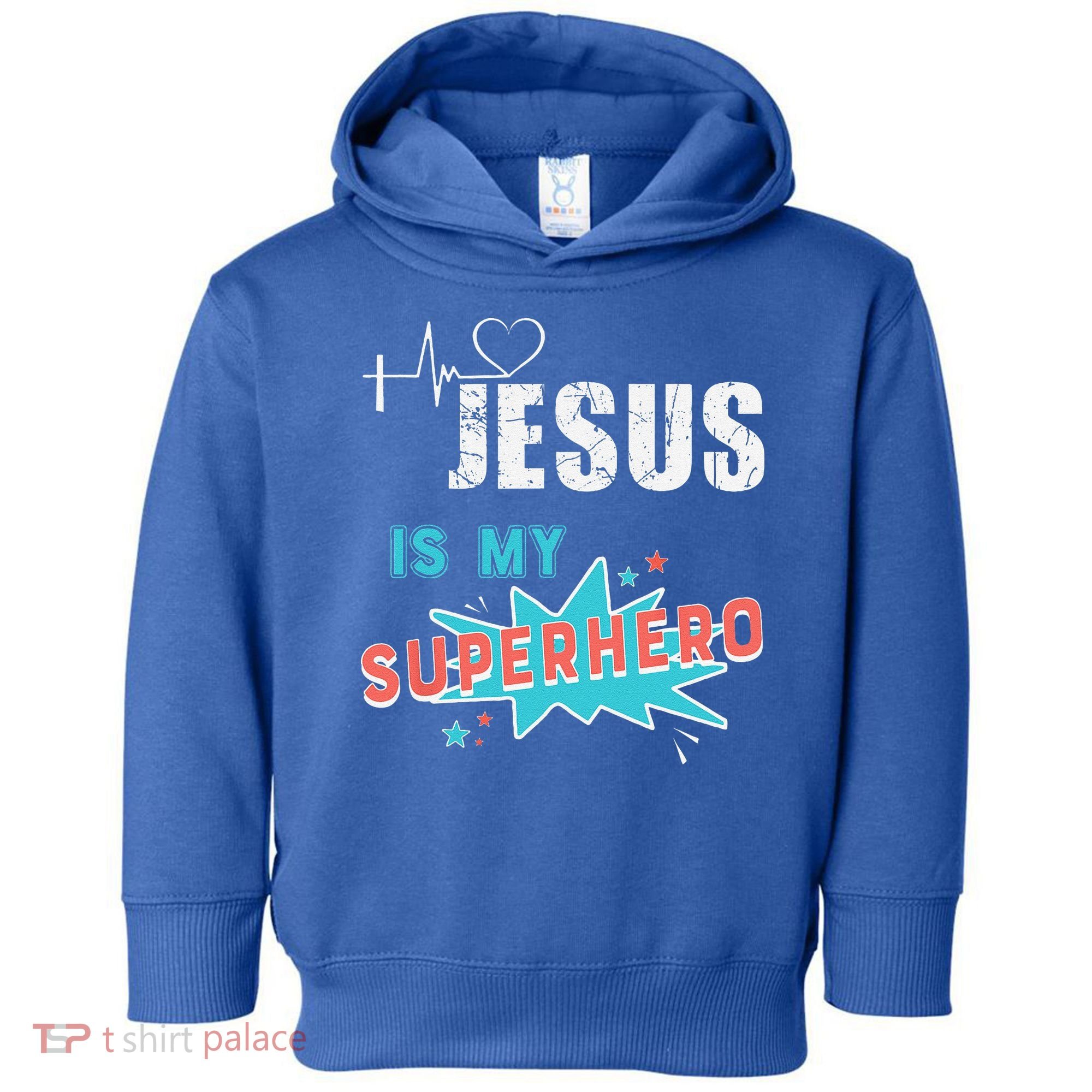 Jesus Is My Superhero Sweet Powerful Christian Toddler Hoodie