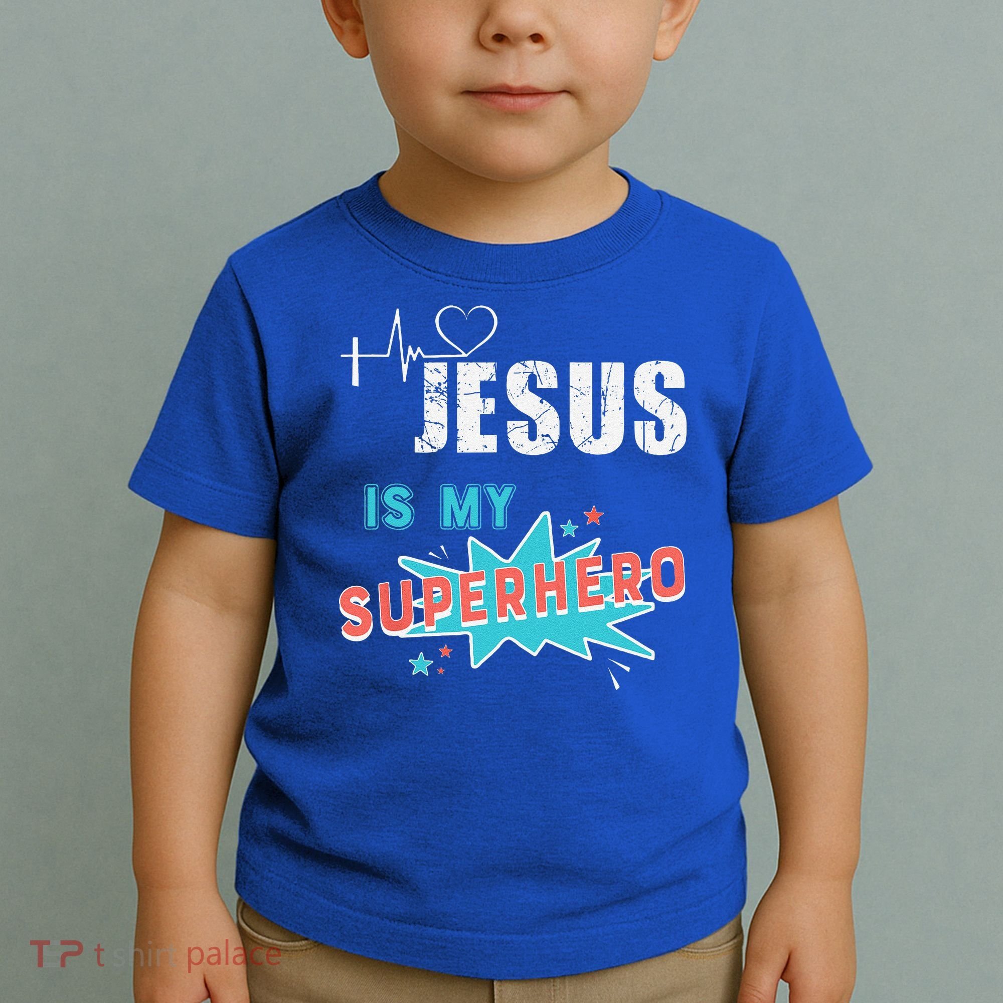 Jesus Is My Superhero Sweet Powerful Christian Toddler T-Shirt