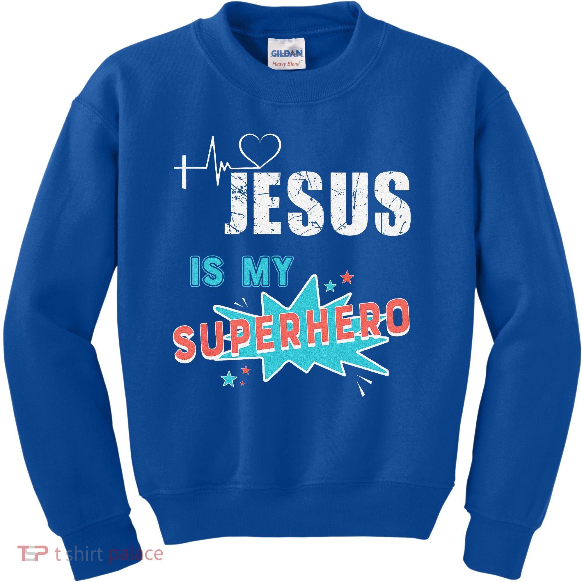 Jesus Is My Superhero Sweet Powerful Christian Kids Sweatshirt