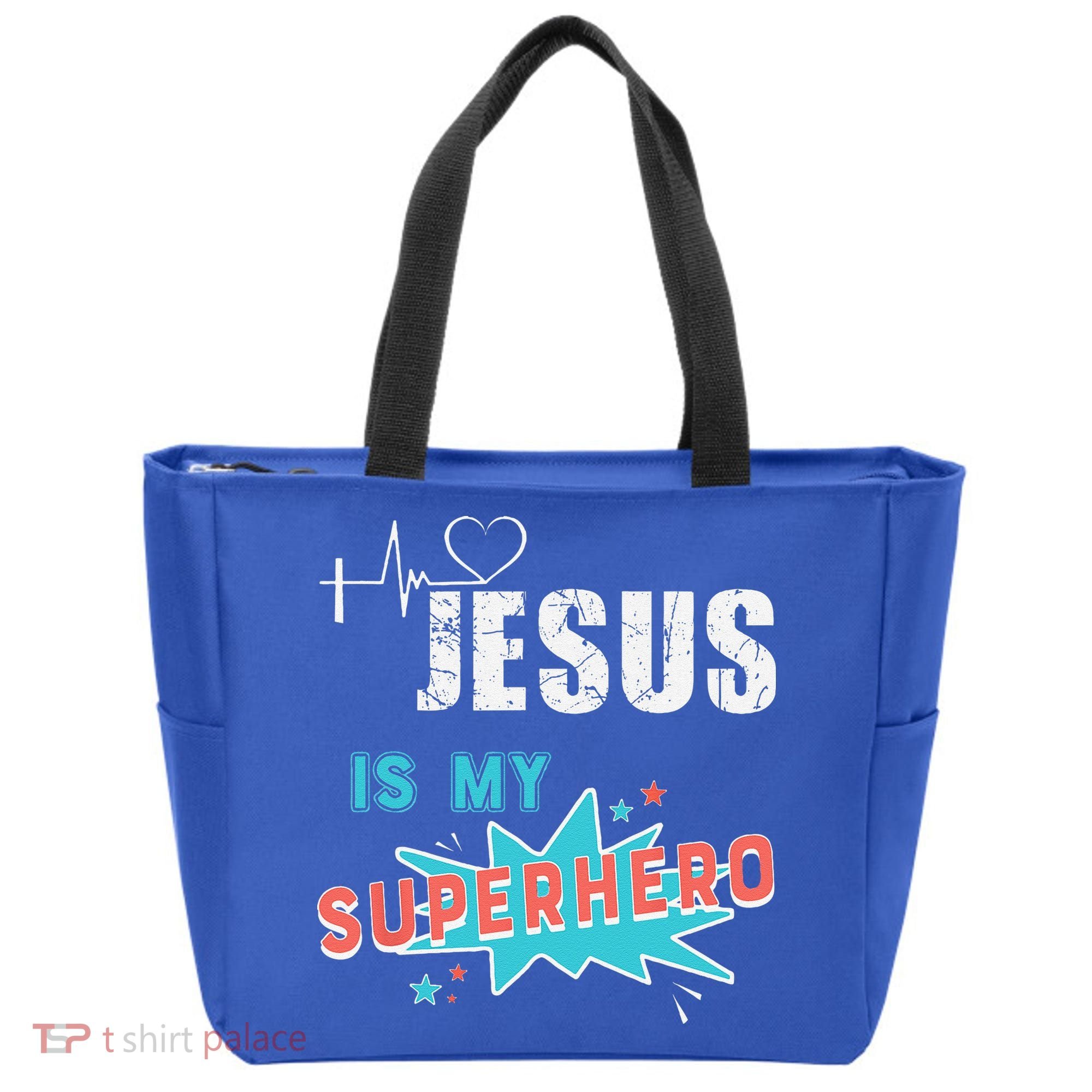 Jesus Is My Superhero Sweet Powerful Christian Tote Bag