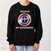 Jesus Is My Superhero T Women's Sweatshirt thumb 0