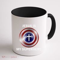 Jesus Is My Superhero T Coffee Mug thumb 1