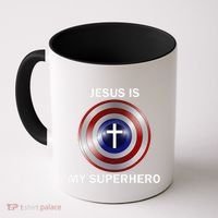 Jesus Is My Superhero T Coffee Mug thumb 0
