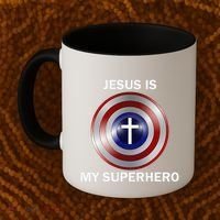 Jesus Is My Superhero T Coffee Mug thumb 2