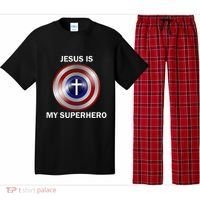 Jesus Is My Superhero T Pajama Set thumb 0