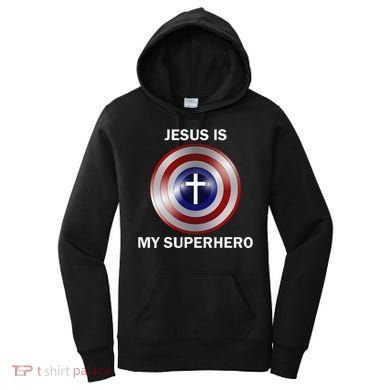 Jesus Is My Superhero T Women's Hoodie