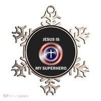 Jesus Is My Superhero T Ornament thumb 0