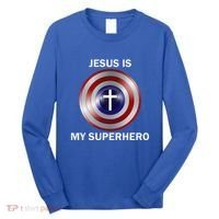 Jesus Is My Superhero T Long Sleeve Shirt thumb 0