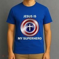 Jesus Is My Superhero T T-Shirt thumb 3