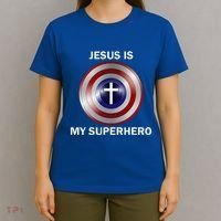 Jesus Is My Superhero T T-Shirt thumb 4