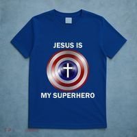 Jesus Is My Superhero T T-Shirt thumb 5