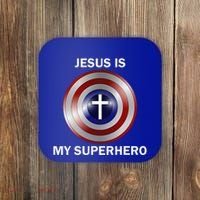 Jesus Is My Superhero T Coaster thumb 0