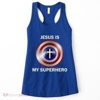 Jesus Is My Superhero T Women's Tank Top thumb 0