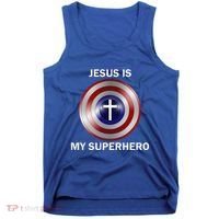 Jesus Is My Superhero T Tank Top thumb 0