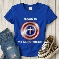 Jesus Is My Superhero T Women's T-Shirt thumb 3