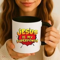 Jesus Is My Superpower Christian Gift Coffee Mug thumb 3