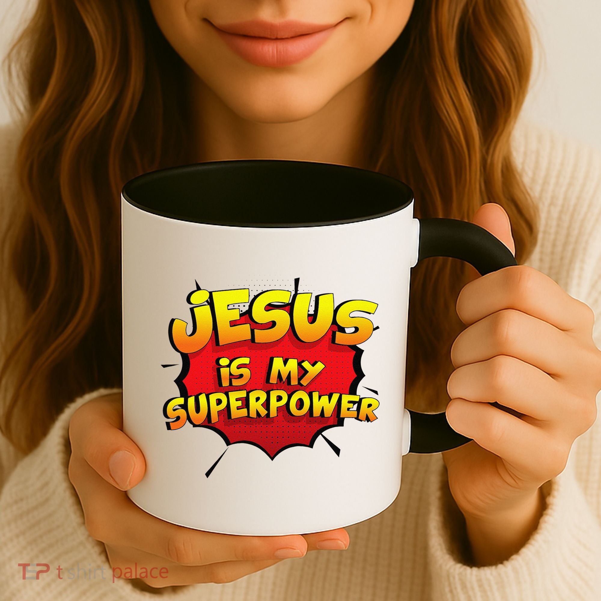Jesus Is My Superpower Christian Gift Coffee Mug