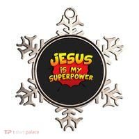 Jesus Is My Superpower Christian Gift Ornament thumb 0