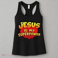 Jesus Is My Superpower Christian Gift Women's Tank Top thumb 3