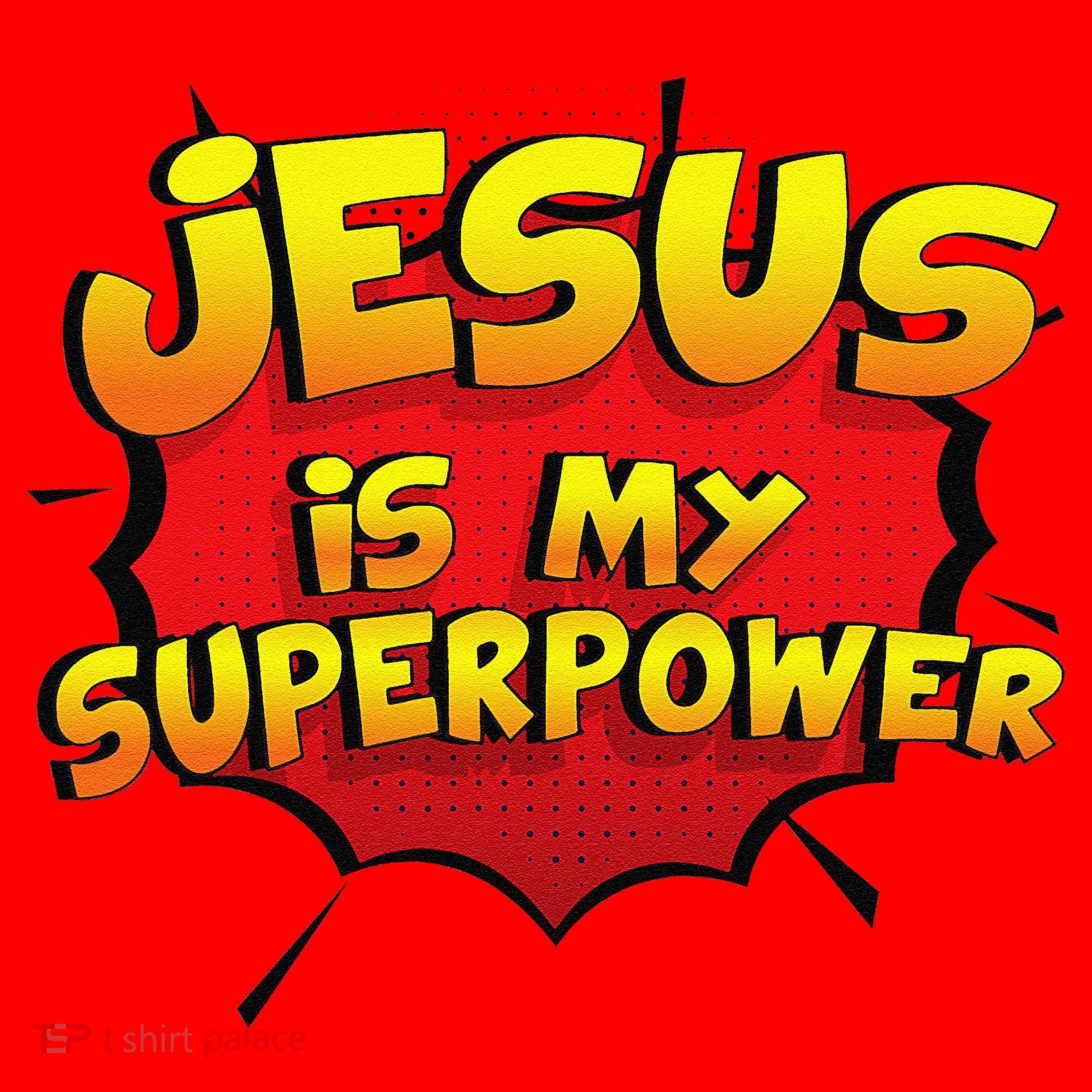 Jesus Is My Superpower Christian Gift Santa Hat