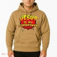 Jesus Is My Superpower Christian Gift Hoodie thumb 2