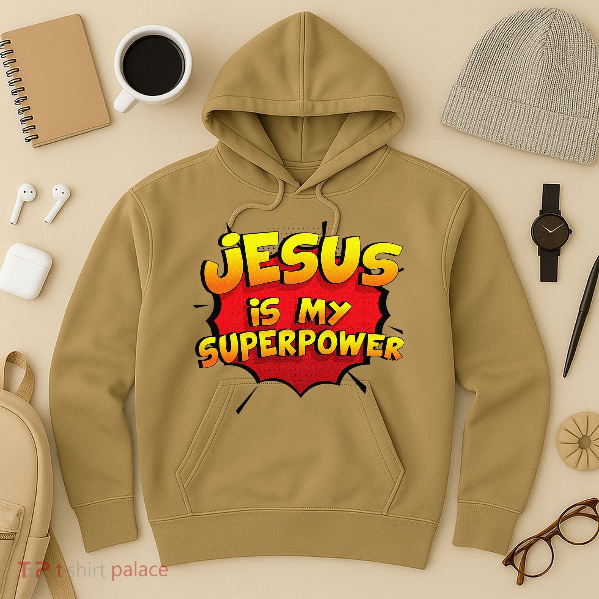 Jesus Is My Superpower Christian Gift Hoodie