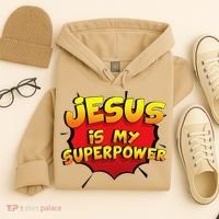 Jesus Is My Superpower Christian Gift Hoodie thumb 4