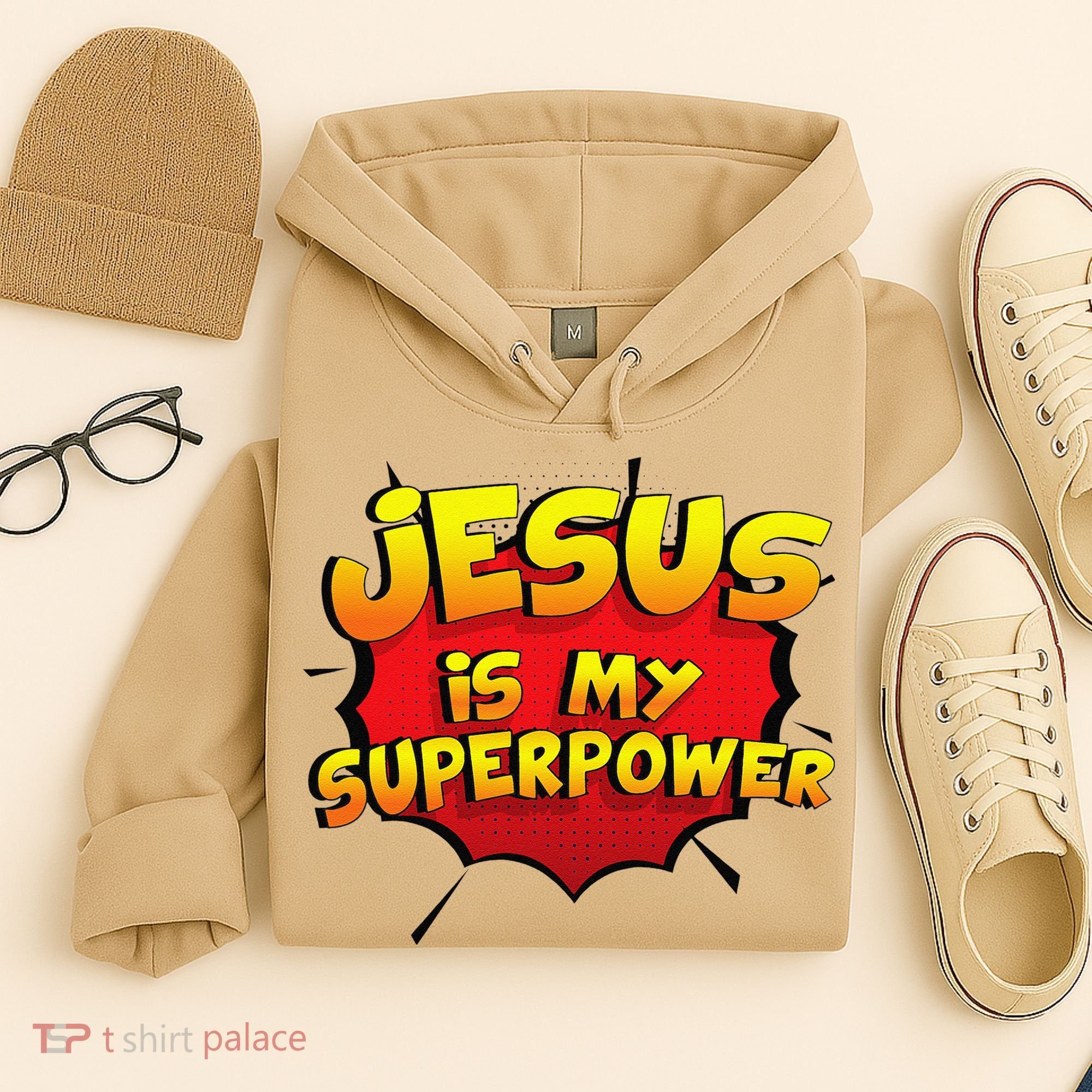 Jesus Is My Superpower Christian Gift Hoodie